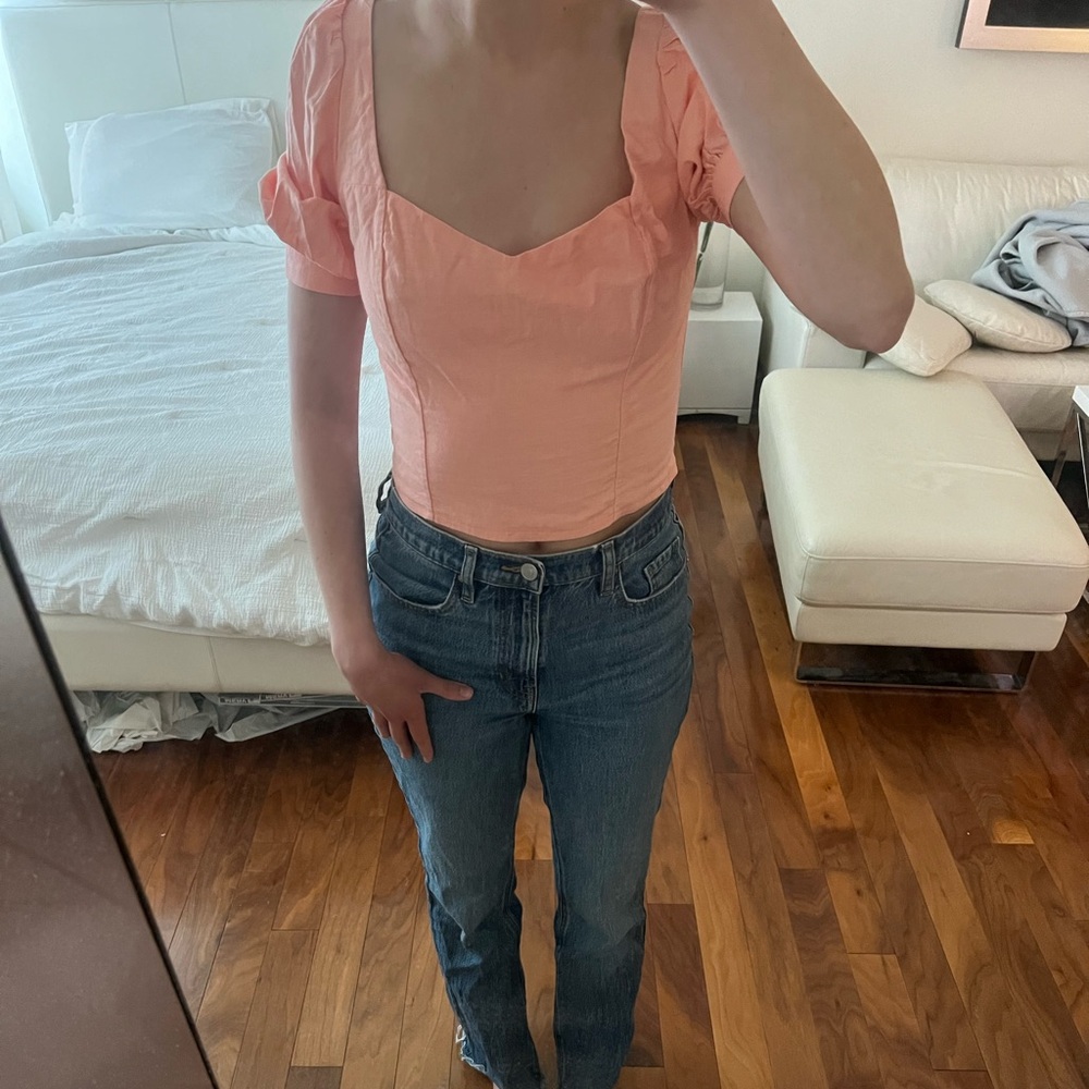 Coral Pink Blouse